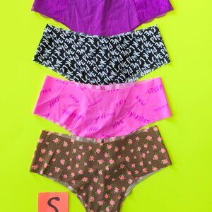 Victoria's Secret PINK Seamless Cheekster Panty Bundle - 4 pairs